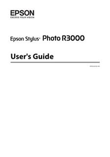 Epson R 3000 Stylus Photo manual. Camera Instructions.